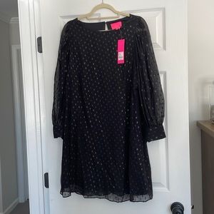 Lilly Pulitzer Black Long Sleeve Dress
